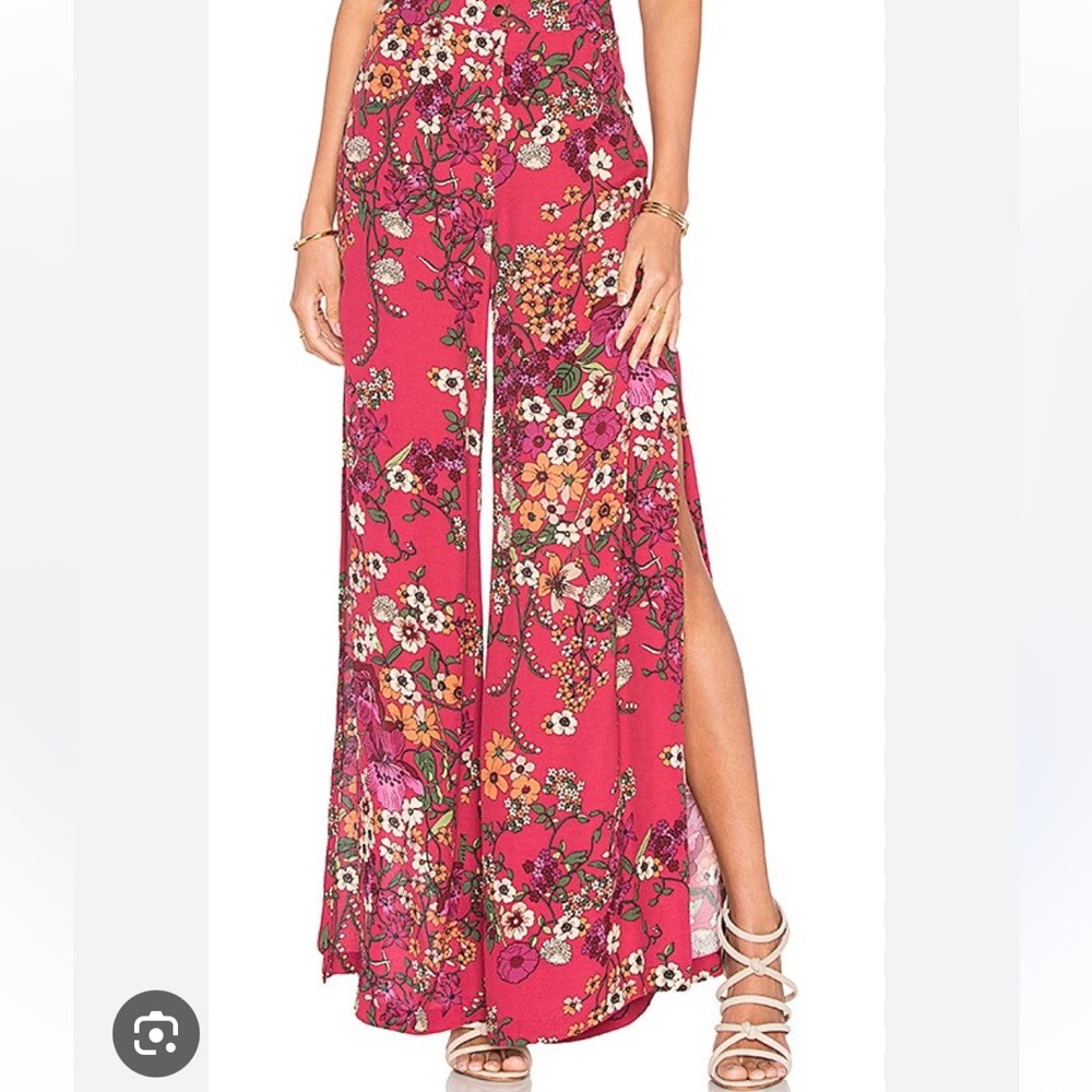 WAYF High Waisted Slit Pants